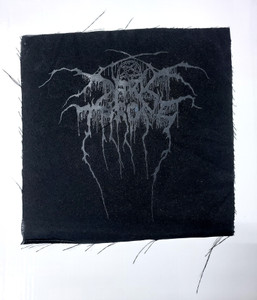 Darkthrone Black Logo Test Print Backpatch