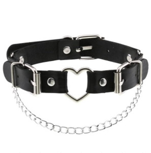 Chained Choker with Heart Ring