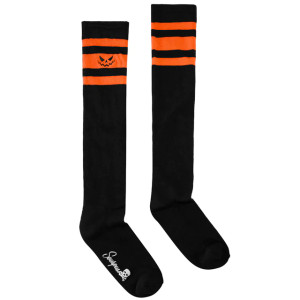 Black & Orange Pumpkin Knee Socks