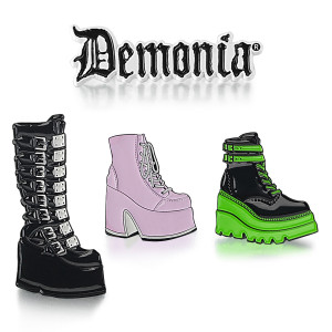 Demonia Boot Enamel Pin Set