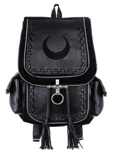 Crescent Black Backpack