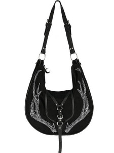 Black Antlers Hobo Cross Bag