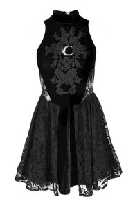 High Neck Gothic Lace Dress