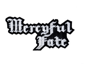 Mercyful Fate 4.75X2.75" White Logo Embroidered Patch