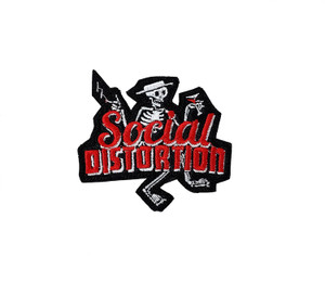 Social Distortion - Skelly Logo 3.5x3" Embroidered Patch