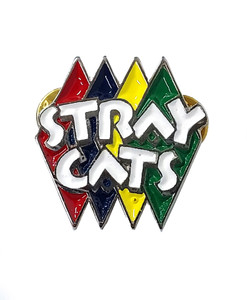 Stray Cats Logo 1x1.25" Metal Badge Pin