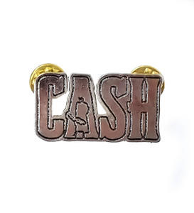 Johnny Cash Logo 1.5x.75" Metal Badge Pin