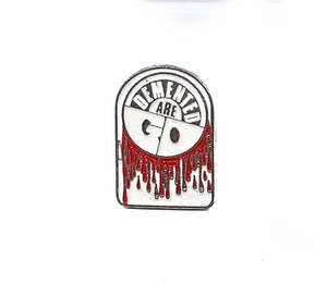 Demented Are Go Bloody Logo .75x1.25" Metal Badge Pin