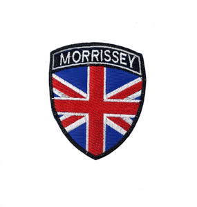 Morrissey Union Jack Flag 2.75x3.5" Embroidered Patch