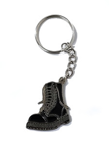 Black Dr Martens Boot 1.25" Metal Keyring