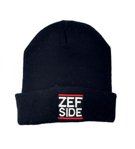 Zef Side Embroidered Knit Beanie