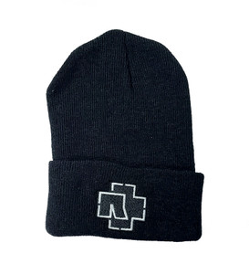 German Band - Cross Embroidered Knit Beanie