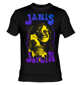 Janis Joplin Gradient Effect T-Shirt