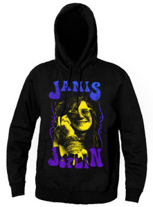 Janis Joplin Gradient Effect Hooded Sweatshirt