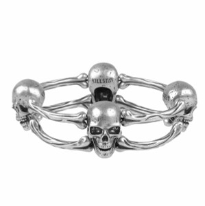 Curse Skull & Bones Metal Bracelet