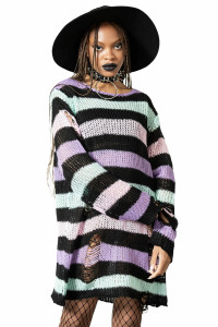 Pastel Punk Striped Knit Sweater