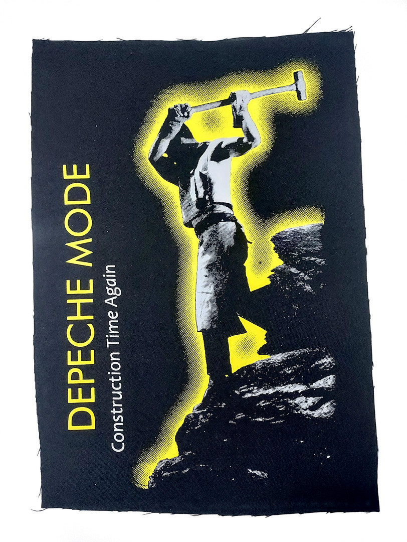 Depeche Mode - Construction Time Again Test Print Backpatch