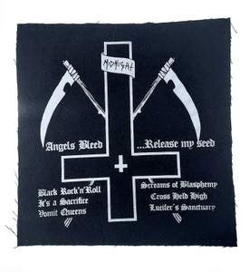 Midnight - Angels Bleed Test Print Backpatch