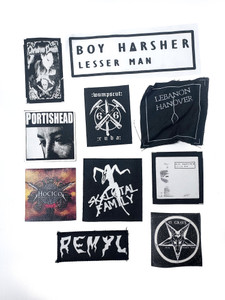 10 Piece Patch Lot Boy Harsher, Hocico, 45 Grave, Portishead + More