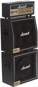 Classic Black Miniature Full Stack Guitar Amplifier Replica Collectible