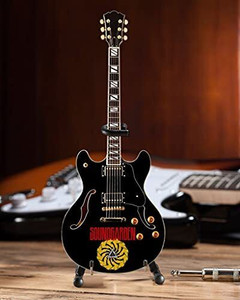 Soundgarden Logo Signature Hollow Body Mini Guitar Replica