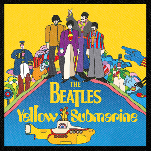 The Beatles - Yellow Submarine 4x4" Color Patch