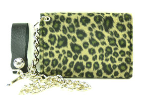 Leopard Print Wallet - Green