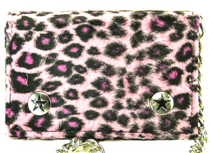 Leopard Print Wallet - Pink