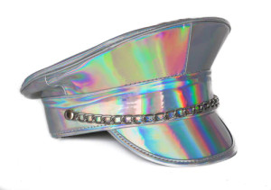Regular Chain Iridescent Rainbow Kepi Hat
