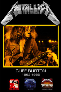 Metallica - Cliff Burton 12x18" Poster