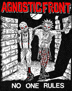 Agnostic Front - No One Rules 11x16" Backpatch