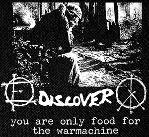 Discover - Food for the War Machine 16"x11" Backpatch