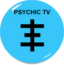 Psychic TV - Blue 1" Pin
