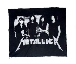 Metallica Band B&W Test Print Backpatch