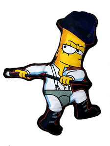 The Simpsons - Clockwork Bart Throw Pillow