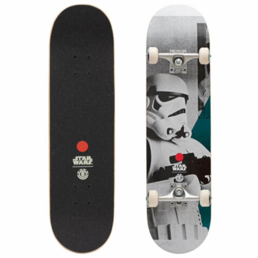 ELEMENT Star Wars Vader Skateboard 2022 – 8.0" Deck, 50mm Rollen, Komplettes Board