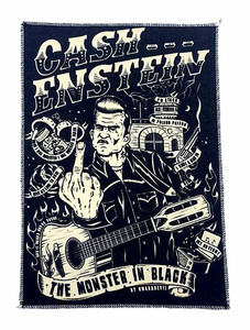 Johnny Cash - Cash... Einstein 8x11.5" Backpatch