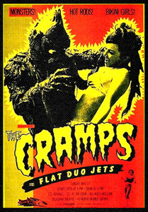 The Cramps - And Flat Duo Jets Flyer 8x11.5" Sublimated Backpatch