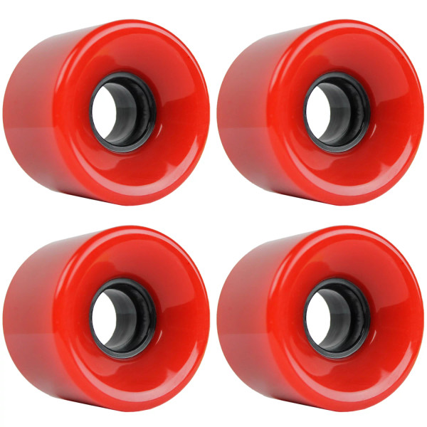 Red Blank Skateboard Wheels 52mm Nuclear Waste