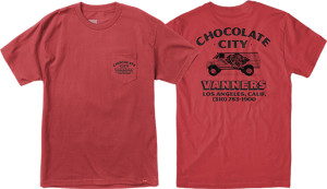 Chocolate - Vanner Pocket Red T-Shirt