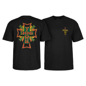 Dogtown X Suicidal Cross Logo Rasta T-Shirt