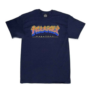 Thrasher Godzilla Burst T-Shirt - Navy