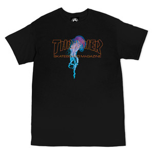 Thrasher Atlantic Drift T-Shirt Black & Orange