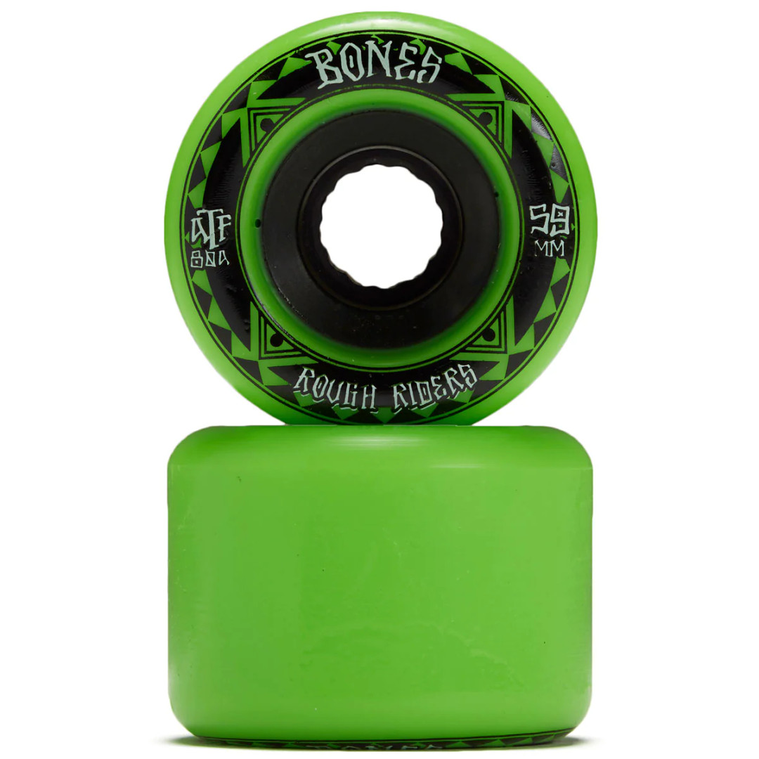 Bones Rough Riders Runners Skateboard Wheels - Nuclear Waste