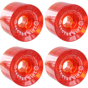 Sector 9 Nineballs Red Skateboard Wheels - 74mm 78a
