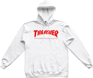 Thrasher Magazine Skate Mag Hood - White/Red