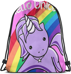 Hello Unicorn Sport Drawstring Backpack