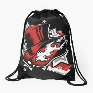 The Phantom Thieves of Hearts Anime Hat Logo Sport Drawstring Backpack