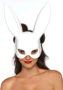 White Bondage Rabbit Bunny Mask
