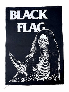 Black Flag - Skeleton Test Print Backpatch
